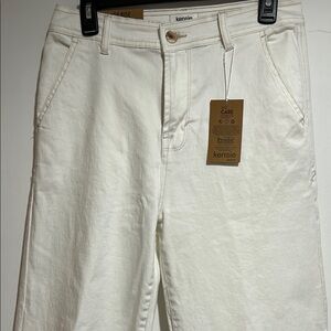 Kensie Cream Denim Pants NWT